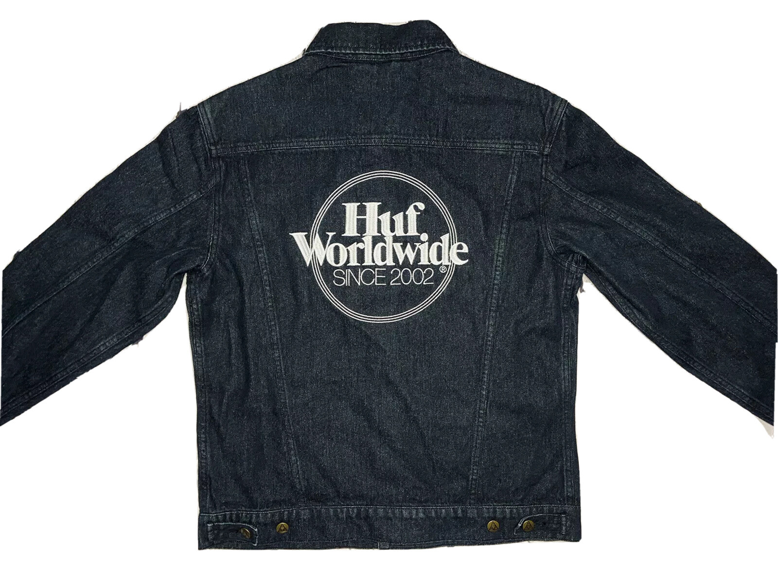 *NEW* HUF Worldwide Since 2002 Men\'s Black Denim Jacket; $100.00; Size M *NEW* HUF Worldwide Since 2002 Men\'s Black Denim Jacket; $100.00; Size M