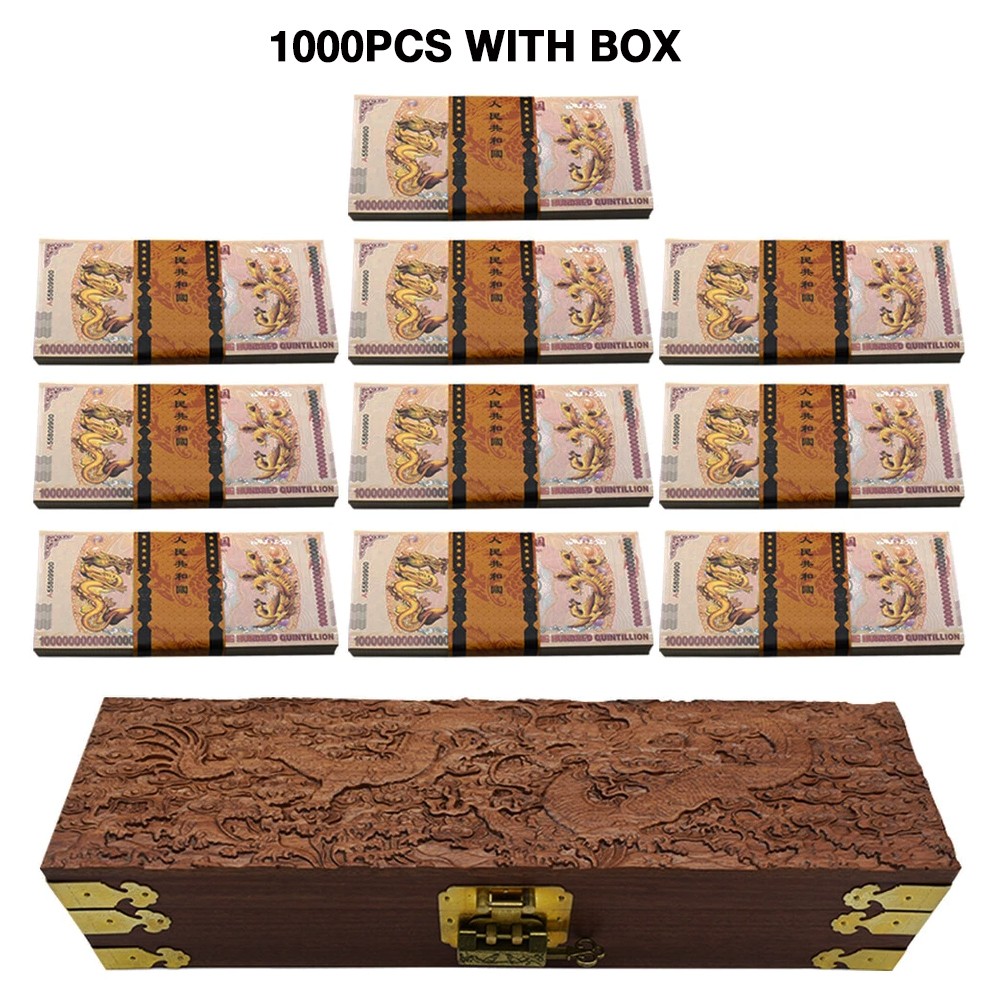 1000pcs/box Chinese Dragon and Phoenix Banknotes One Vigintillion Dragon Box 1000pcs/box Chinese Dragon and Phoenix Banknotes One Vigintillion Dragon Box