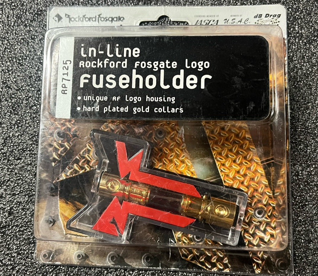 Rockford Fosgate Vintage Rare Old School Fuse holder RF NICE OEM Rockford Fosgate Vintage Rare Old School Fuse holder RF NICE OEM