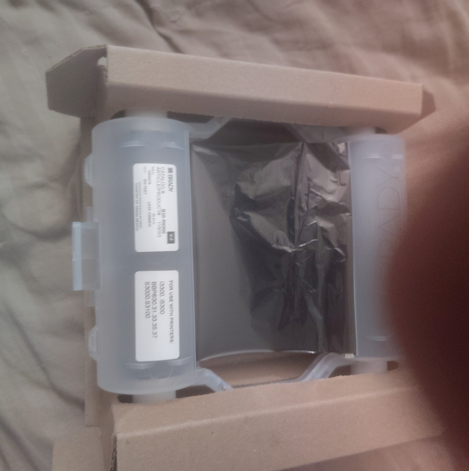 Brady B30-R6000 Black Ribbon Cartridge 4.33” x 200ft Genuine OEM