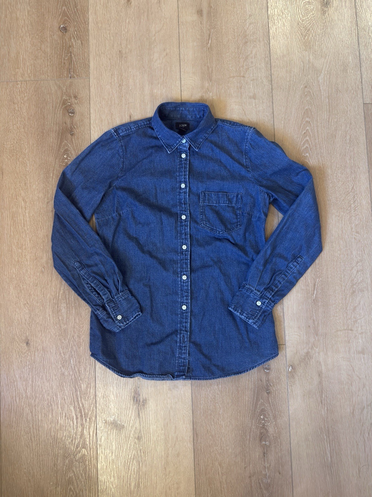J.Crew Women’s XS Denim Chambray Button Down Shirt Re-Imagined Collection