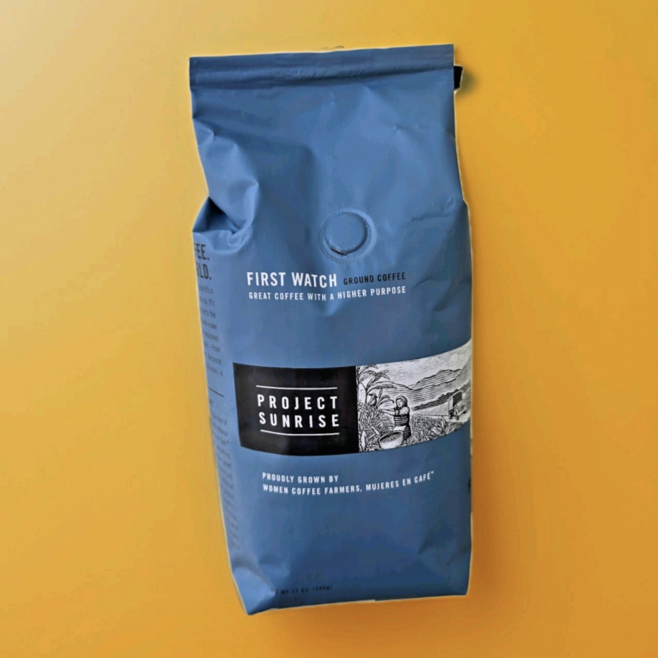 NEW - 12oz Bag First Watch Project Sunrise Ground Arabica Coffee - Woman Owned
