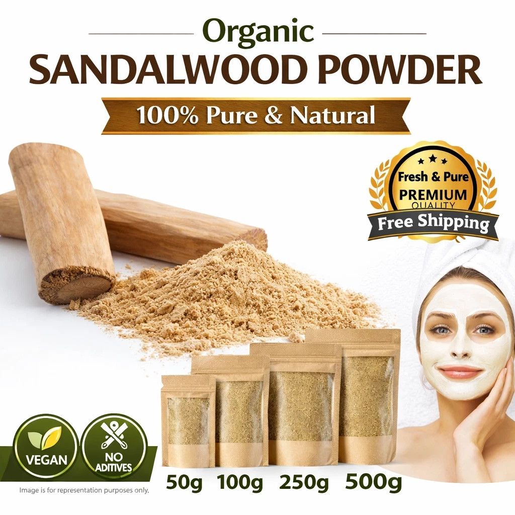 Organic Sandalwood Powder 100% Pure Natural Chandan 