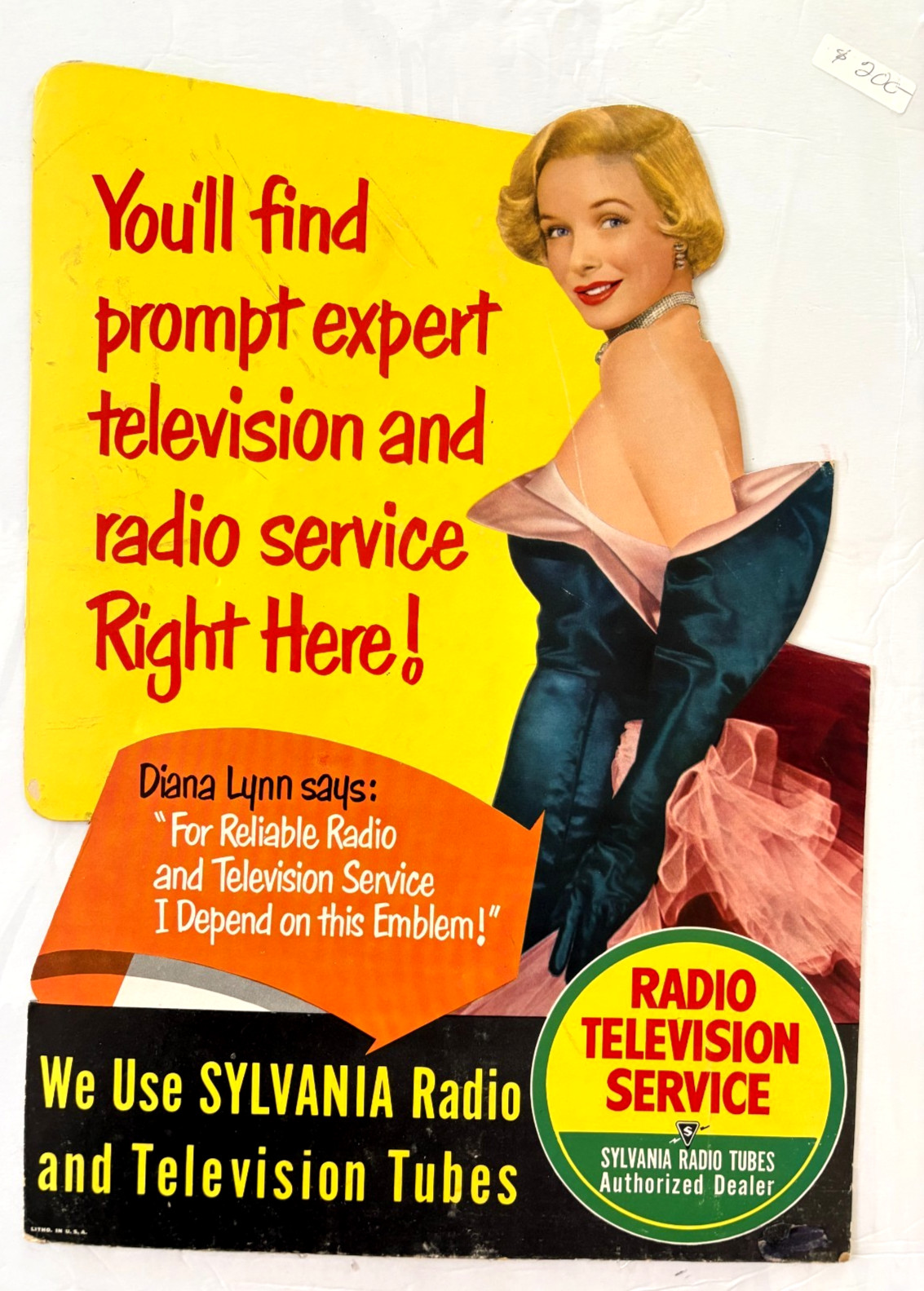 Fantastic Vintage Counter Stand-up Ad Poster \