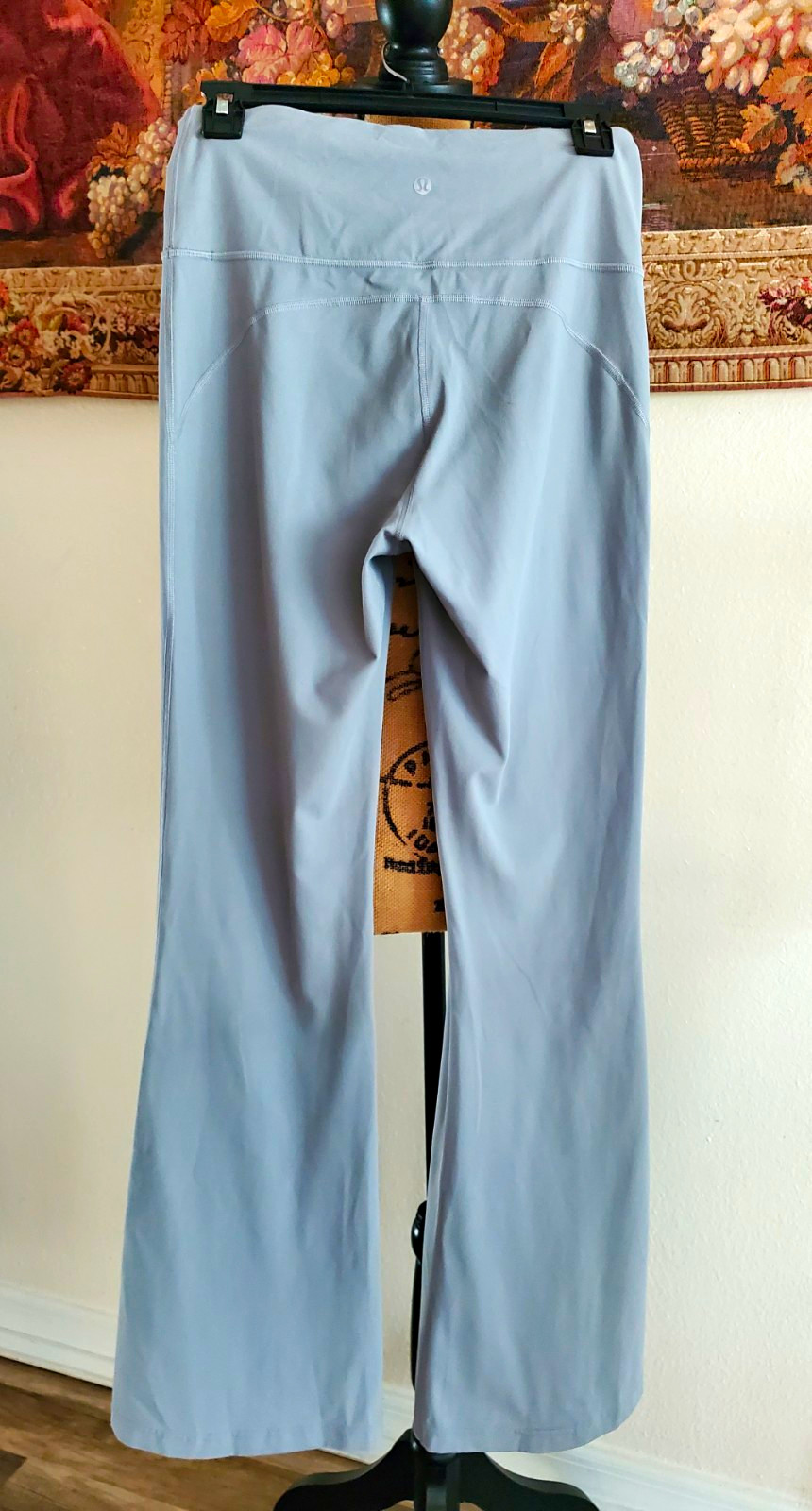 Lululemon Groove High Rise Flare Pants Size 8 Nulu Dusty Blue Gray Yoga 32\