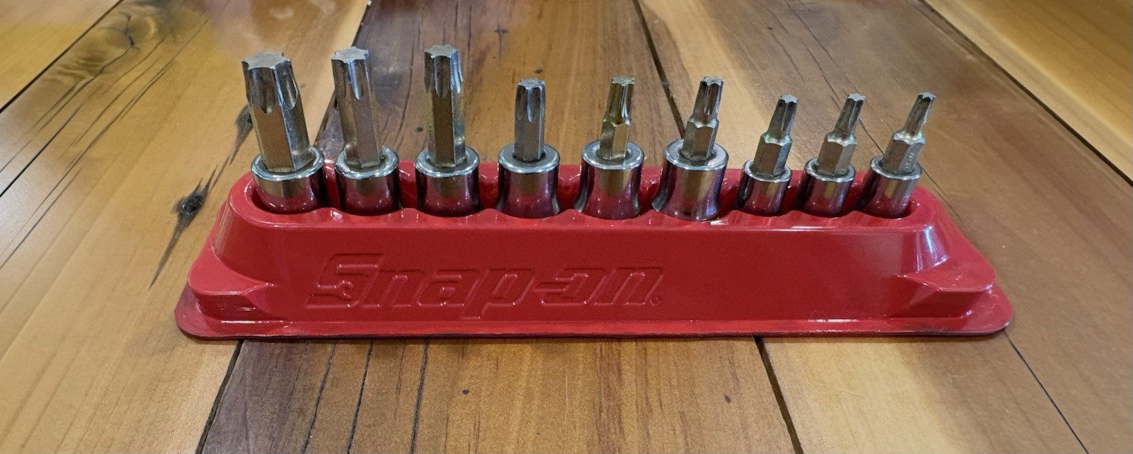 SNAP-ON TOOLS 9 pc Combi Drive TORX® Bit Heavy-Duty Removal Socket Set 209EFTXBY