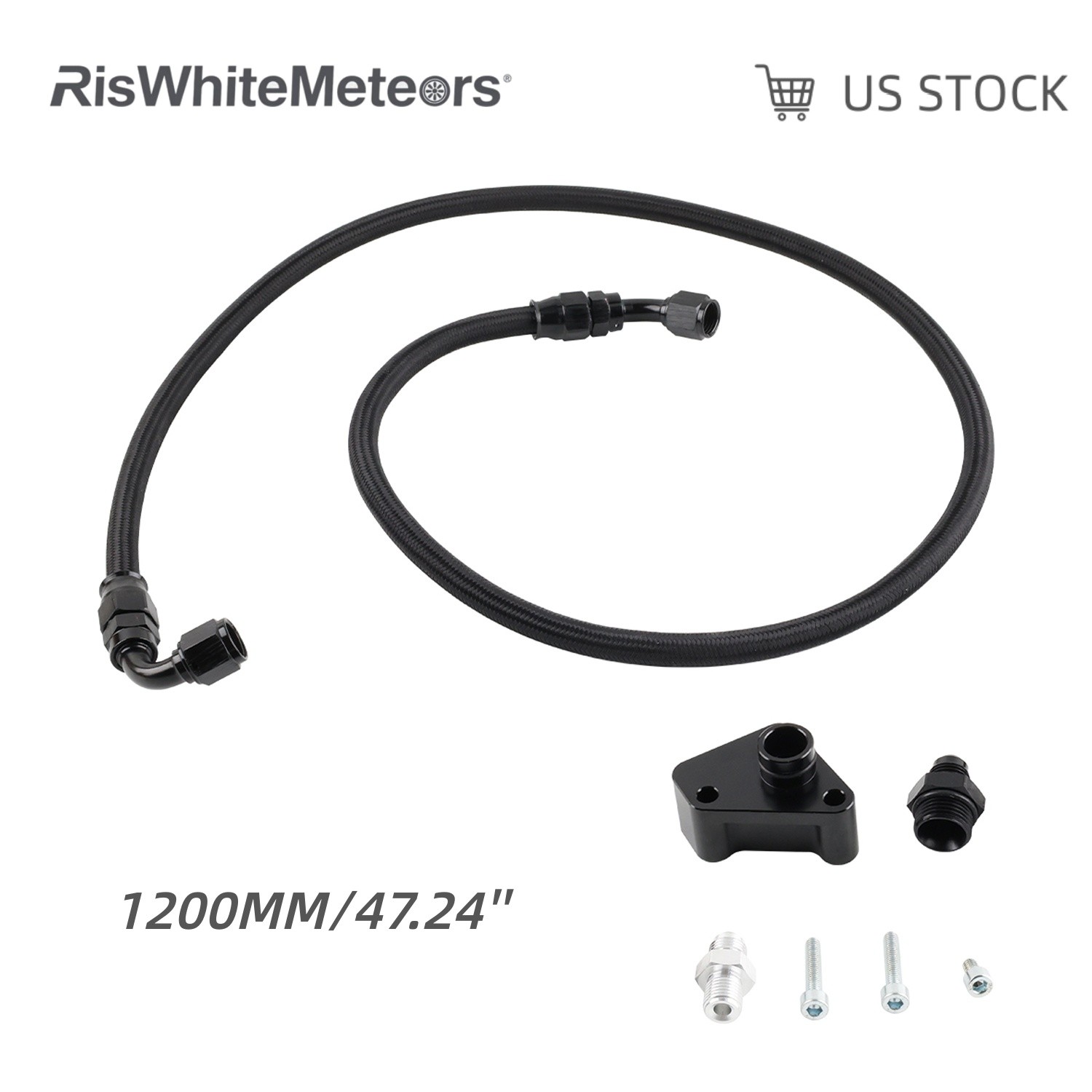 K-Tuned Power Steering Line Kit for 02-04 RSX Type-S DC5 & DC/EG/EK K-Swap Black