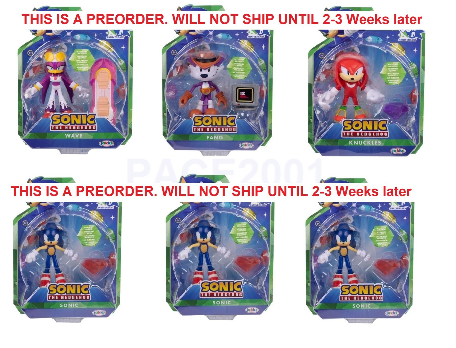 PREORDER Jakks 4 Inch Sonic Figures Wave 26 Case of 6 (Wave Swallow, Fang, Sonic PREORDER Jakks 4 Inch Sonic Figures Wave 26 Case of 6 (Wave Swallow, Fang, Sonic