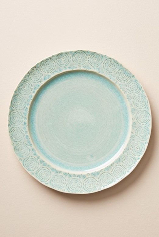 Anthropologie Old Havana Dinner Plate Set of 4 in Mint 