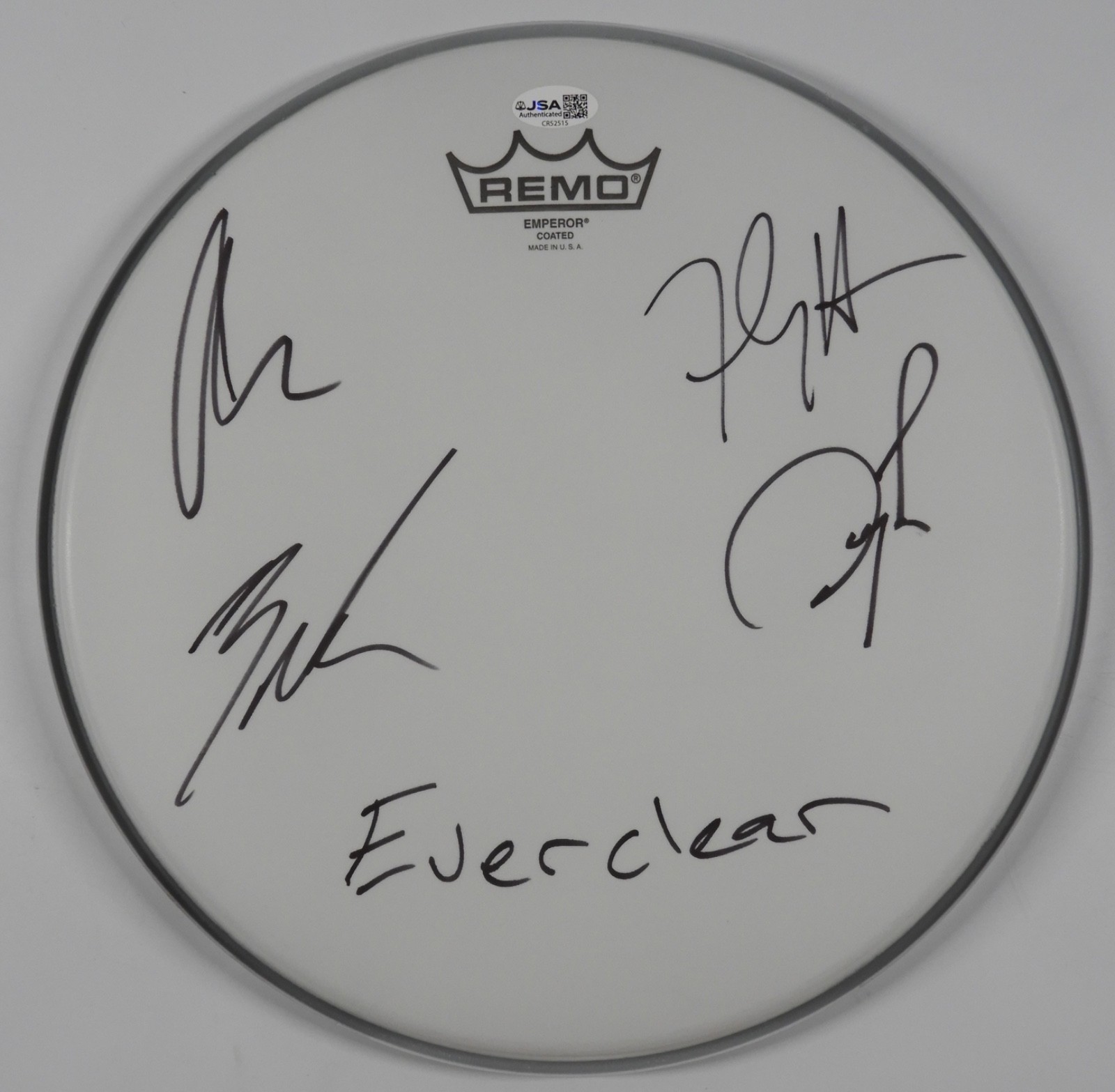 Everclear JSA Signed Autograph Drumhead Guitar Charity Drum Head