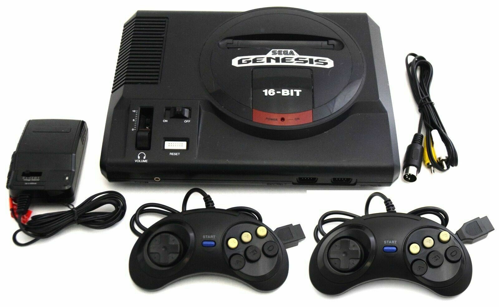2-CONTROLLERS Original SEGA GENESIS Console MK-1601 Video Game System 1st Model 2-CONTROLLERS Original SEGA GENESIS Console MK-1601 Video Game System 1st Model