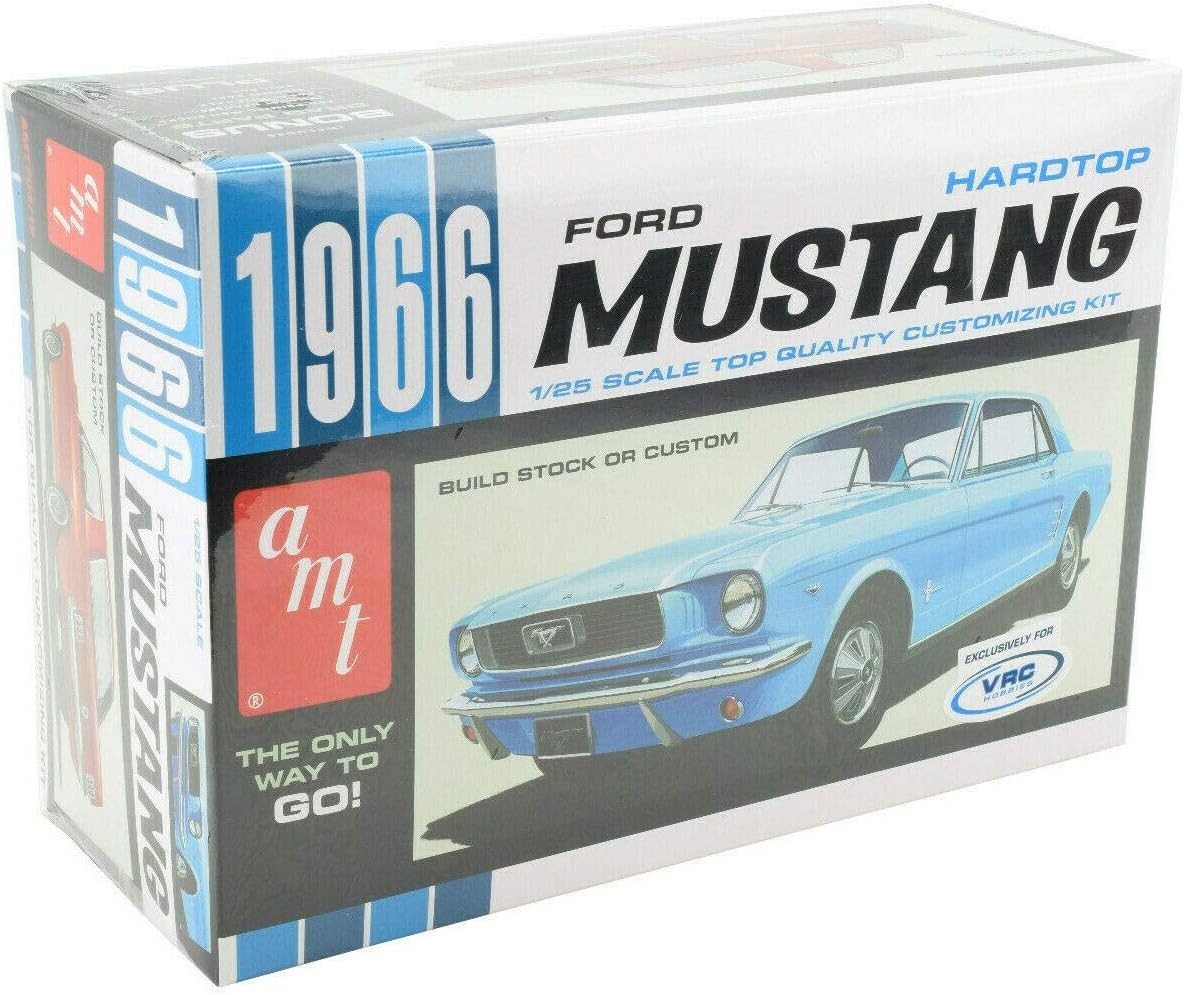 AMT / VRC Hobbies 1966 Ford Mustang Hardtop 1:25 Plastic Model Car Kit CP8027 AMT / VRC Hobbies 1966 Ford Mustang Hardtop 1:25 Plastic Model Car Kit CP8027
