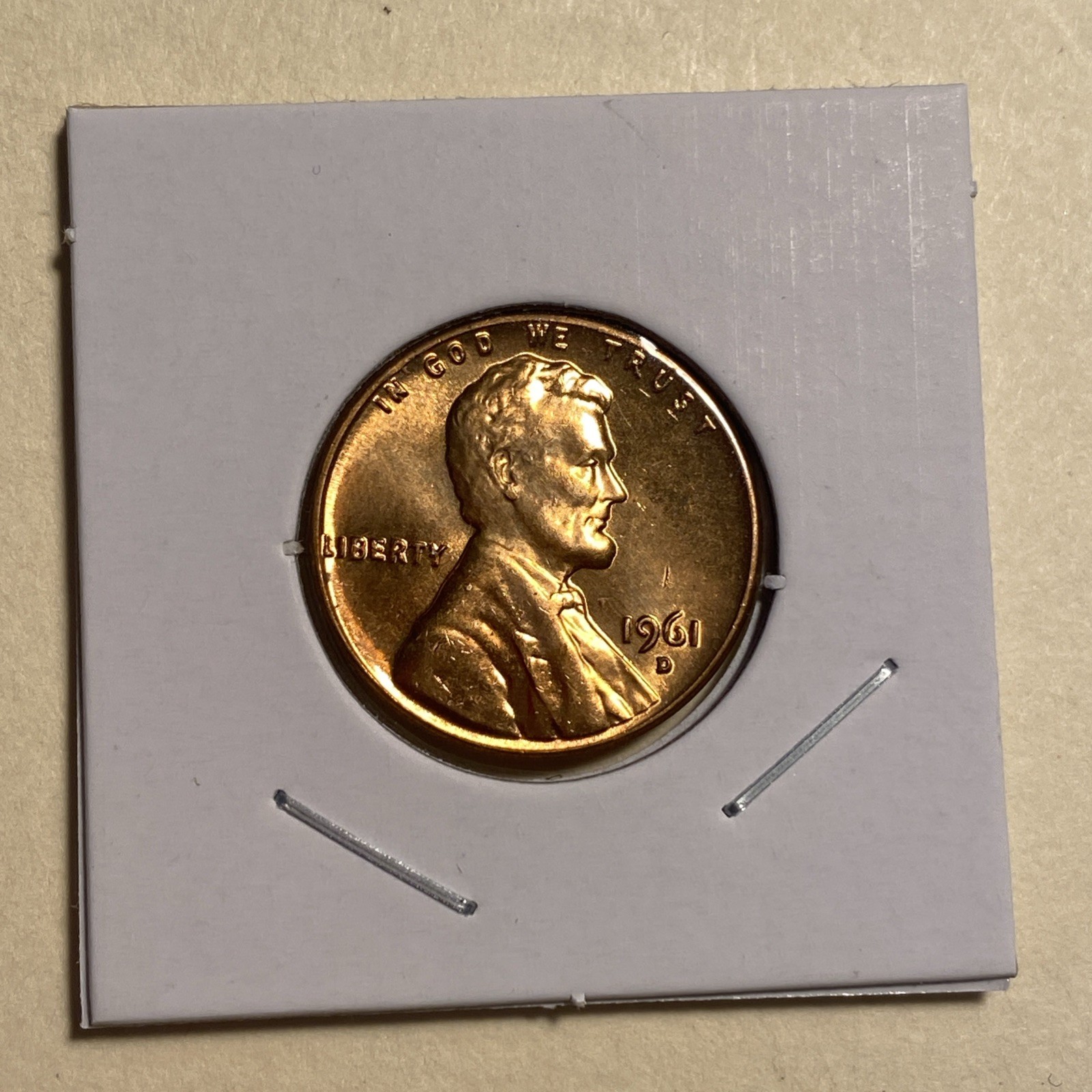 1961-D Lincoln Cent GEM BU From Original Mint Roll 1961-D Lincoln Cent GEM BU From Original Mint Roll