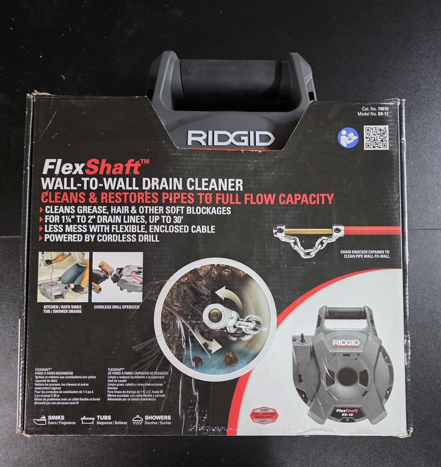 RIDGID K9-12 FlexShaft 1/4