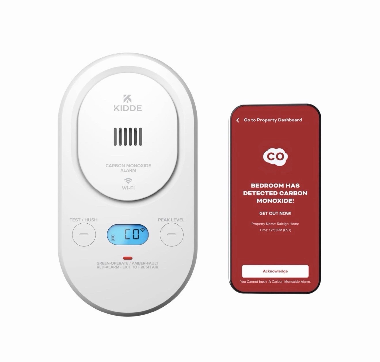 Kidde Smart Carbon Monoxide Detector Plug-in & AA Battery Backup COPDW