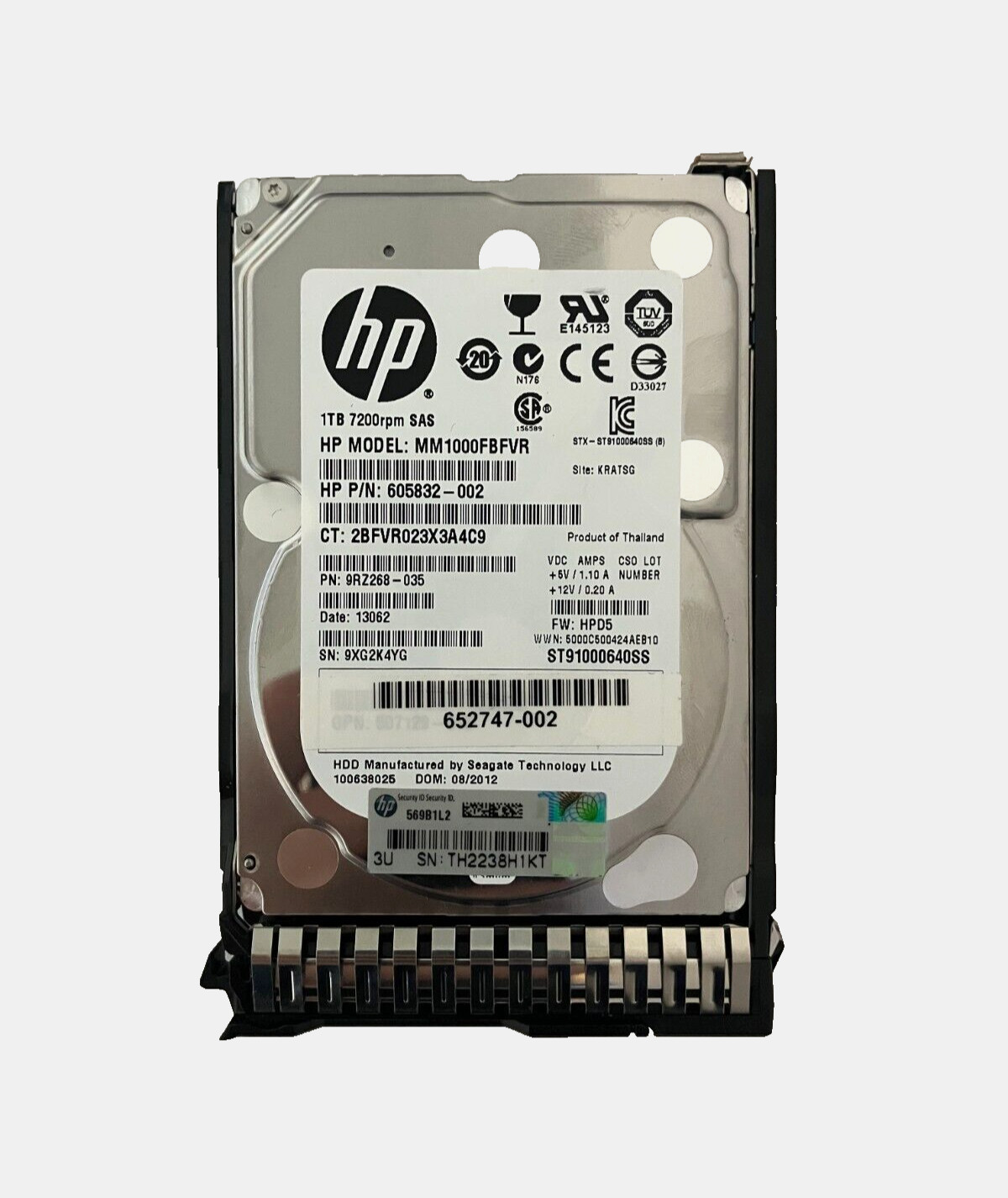 HPE MM1000FBFVR HDD 1TB SAS 6Gb/s 2.5 HPE MM1000FBFVR HDD 1TB SAS 6Gb/s 2.5