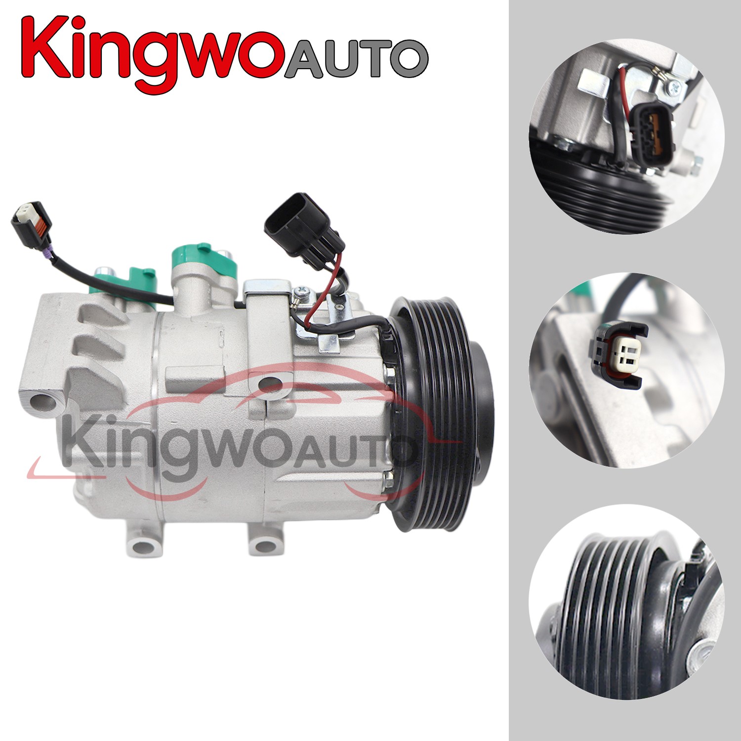 HCC AC Compressor Fit For Kia Seltos 1.6 CA500SPIAB03 97701-Q6000 6 Grooves