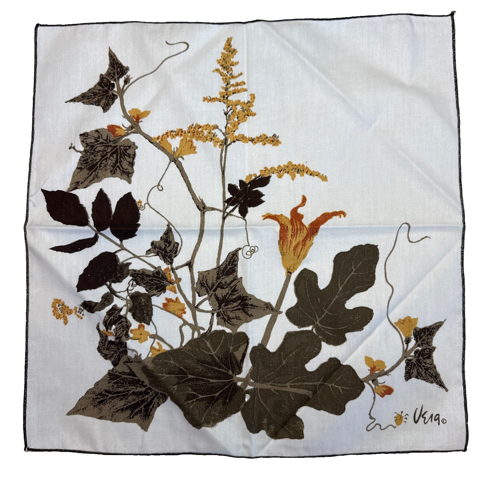 Vintage Vera Neumann Set Of 2 Linen Napkins 16\