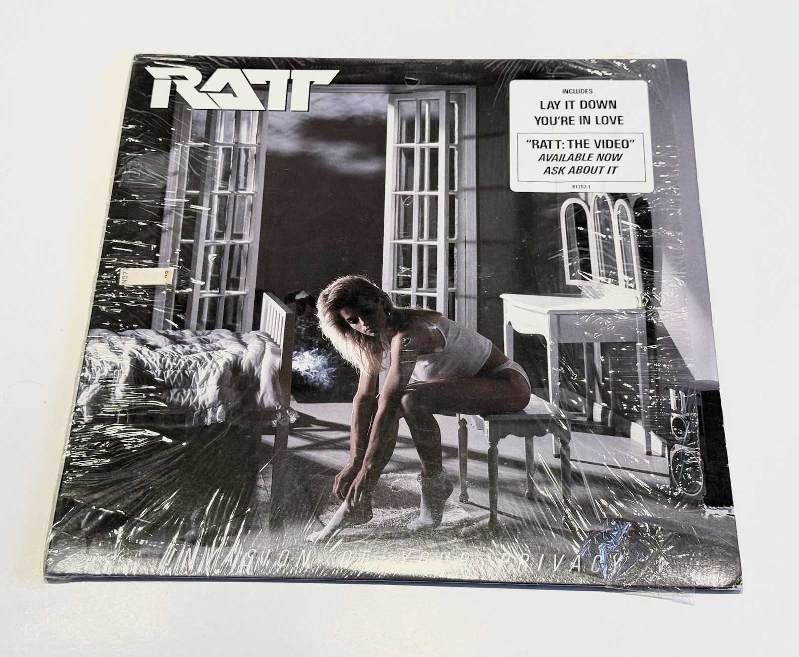 Ratt Invasion Of Your Privacy Vinyl LP 1985 In Shrink Atlantic Records VG+