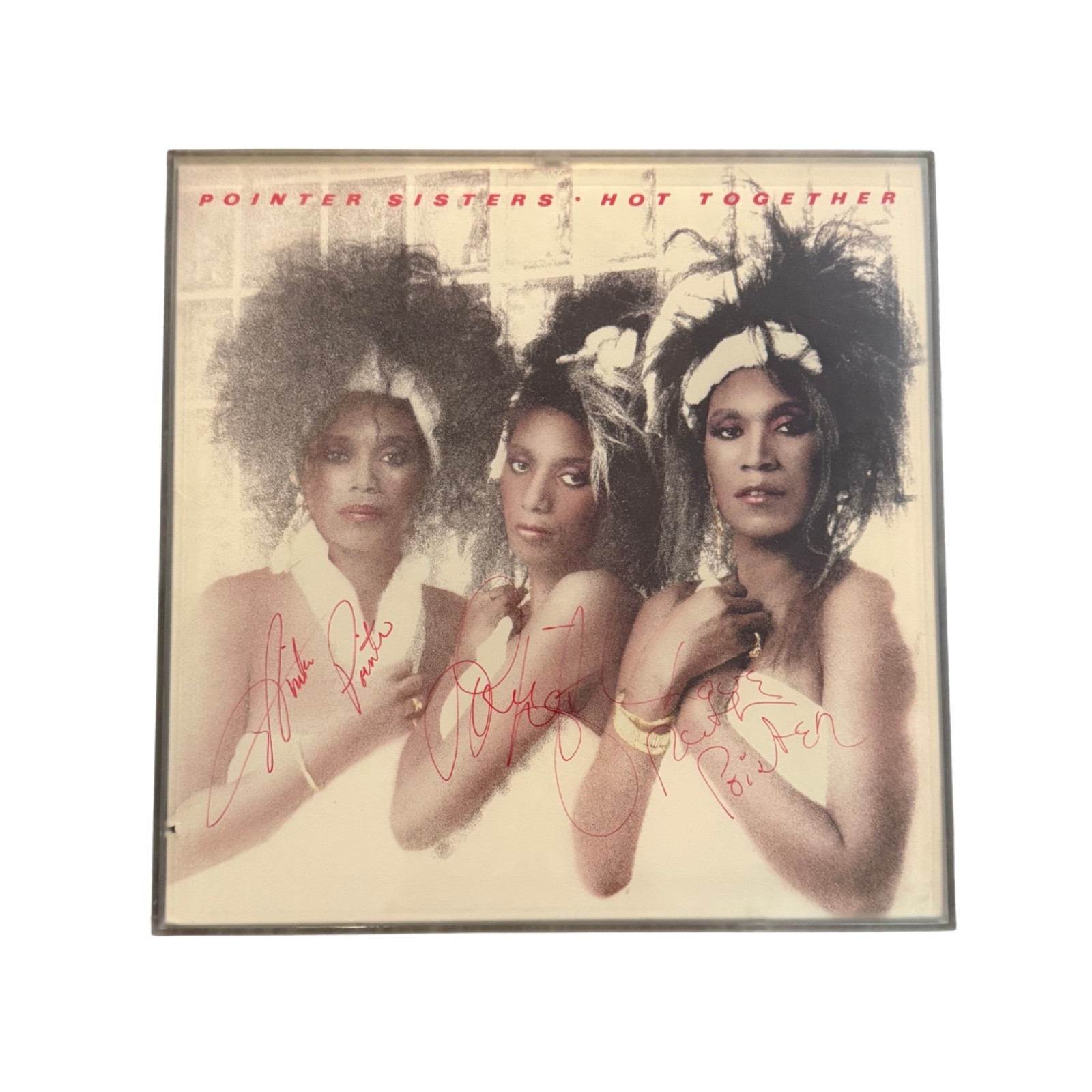 Pointer Sisters Signed Hot Together LP Cover Autographed June Anita Ruth 1986