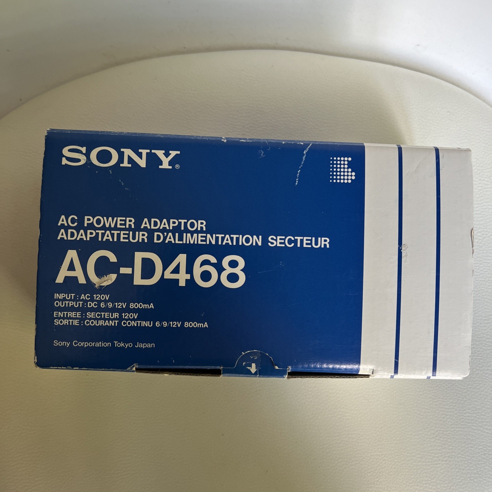 Vintage Sony Ac Power Adaptor Model AC-D468 In Original Box Made In Japan Vintage Sony Ac Power Adaptor Model AC-D468 In Original Box Made In Japan