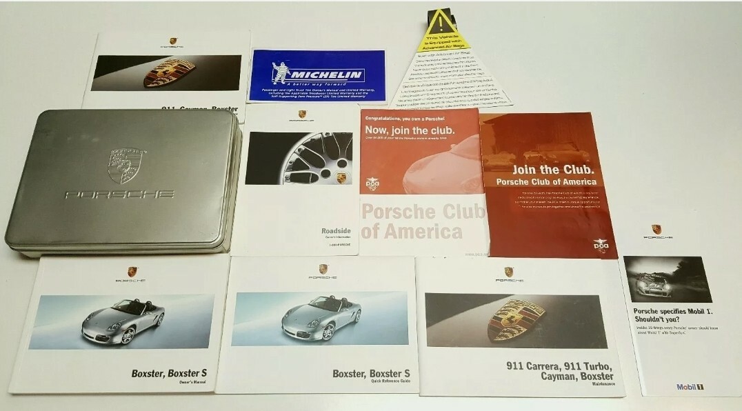 2006 PORSCHE BOXSTER BOXSTER S OWNERS MANUAL V6 3.2L 2.7L BASE AUTO MANUAL TRANS