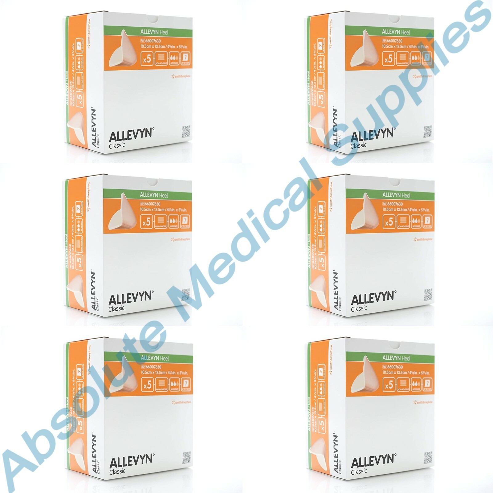 *30-Pieces* Allevyn Heel Foam Dressing 4.125 *30-Pieces* Allevyn Heel Foam Dressing 4.125