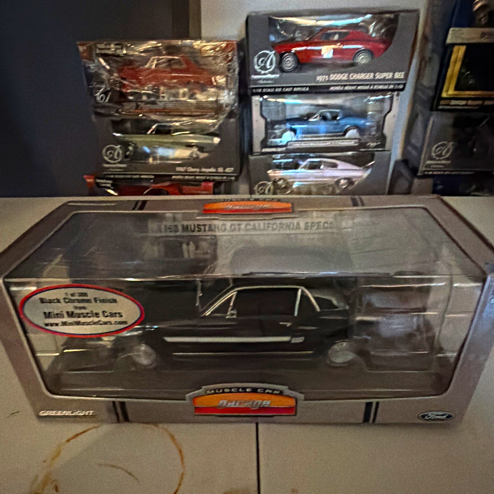 Greenlight Collectibles 1:18 1968 Mustang GT California Special Black