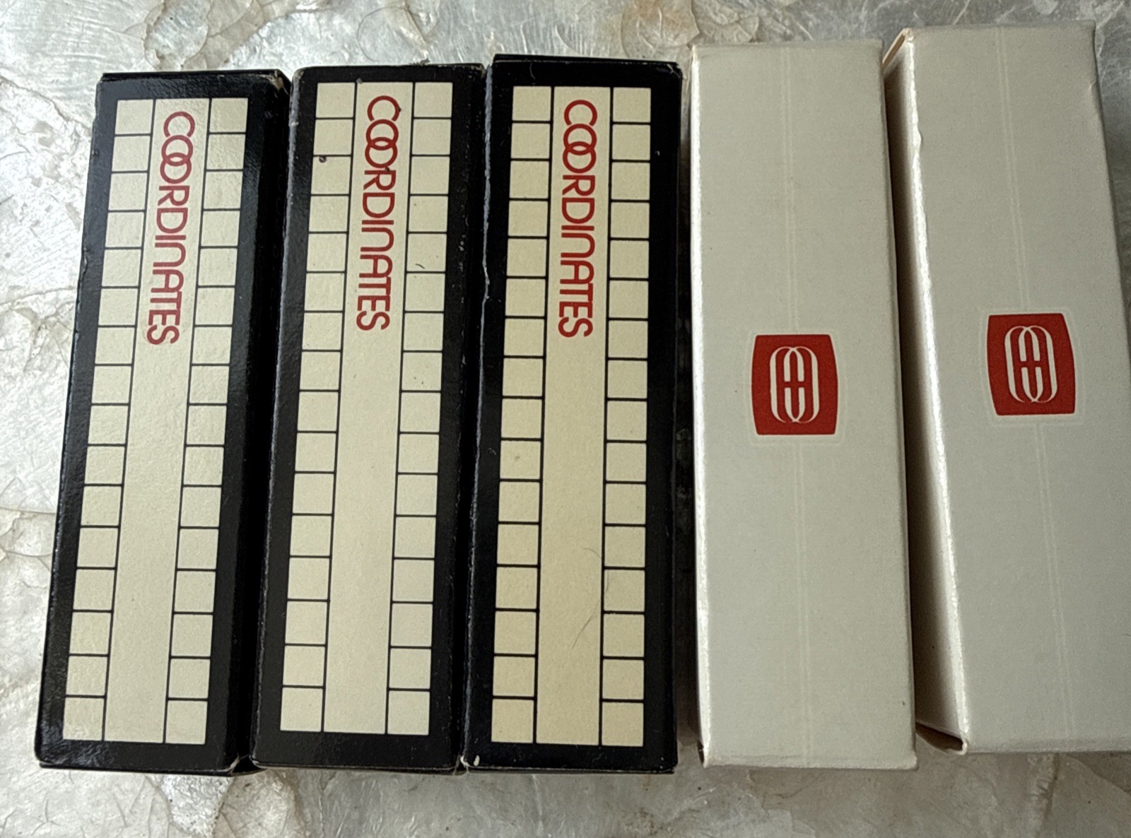 New in Box Vtg. 1980s Avon Coordinates 5 Boxes Of Lipstick .13 oz DUSTY AZALEA