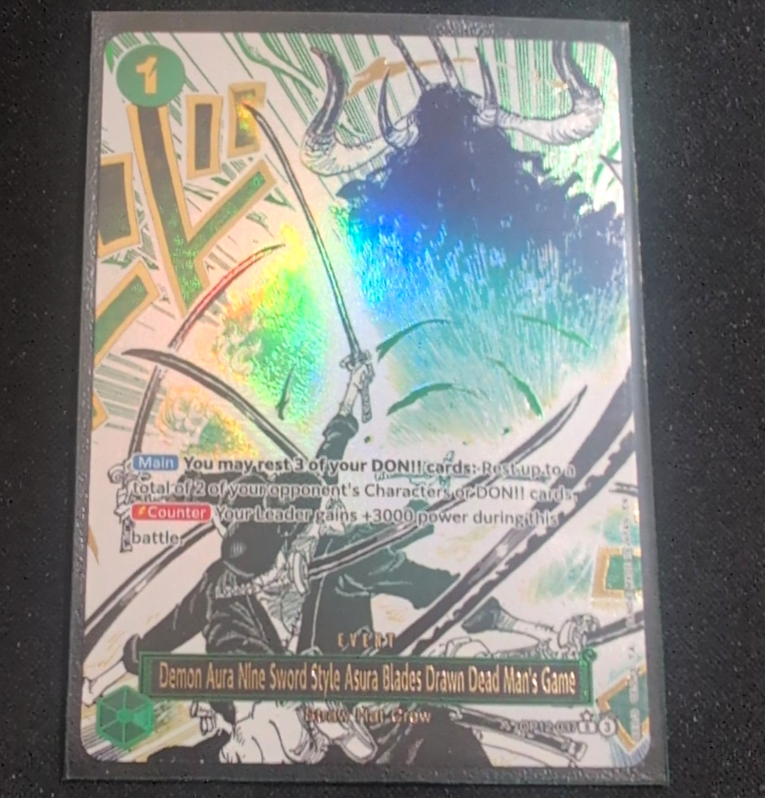 Bandai Demon Aura Nine Sword Style Asura  Alt Art Foil R EN