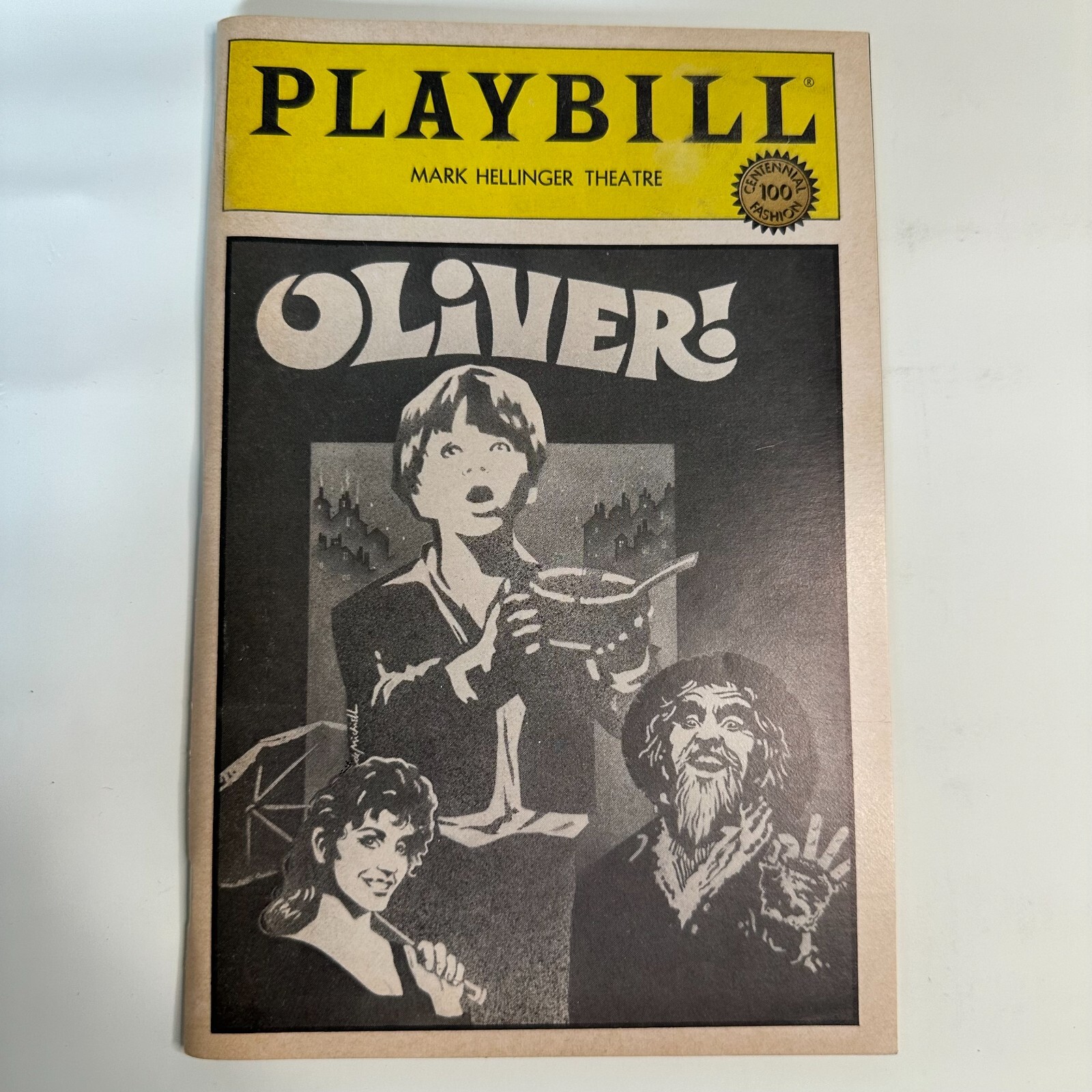 OLIVER - MARK HELLINGER THEATRE PLAYBILL - RON MOODY PATTI LUPONE- MAY 1984