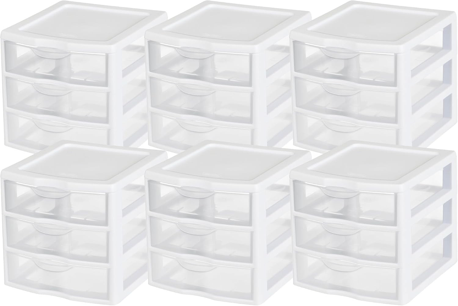 Sterilite Clearview Plastic Multipurpose Small 3 Drawer Desktop Storage Organiza Sterilite Clearview Plastic Multipurpose Small 3 Drawer Desktop Storage Organiza