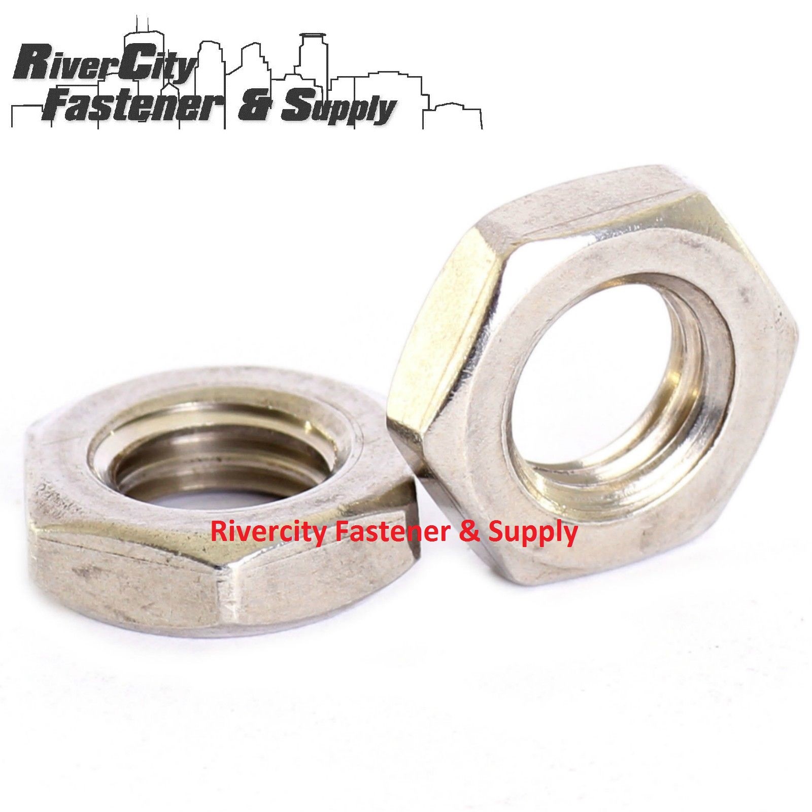 (5) 5/16-24 Hex Jam / Thin / Half Nuts Stainless Steel 5/16x24 Nut 5/16 x 24