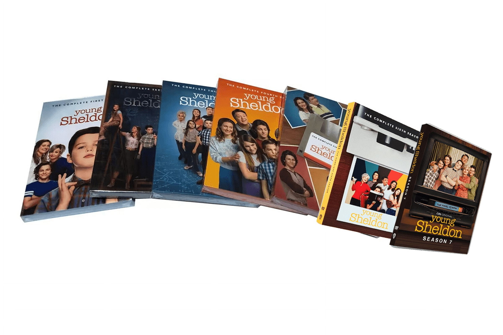 Young Sheldon Seasons 1-7 The Complete Series DVD Bundle Brand New Sealed
