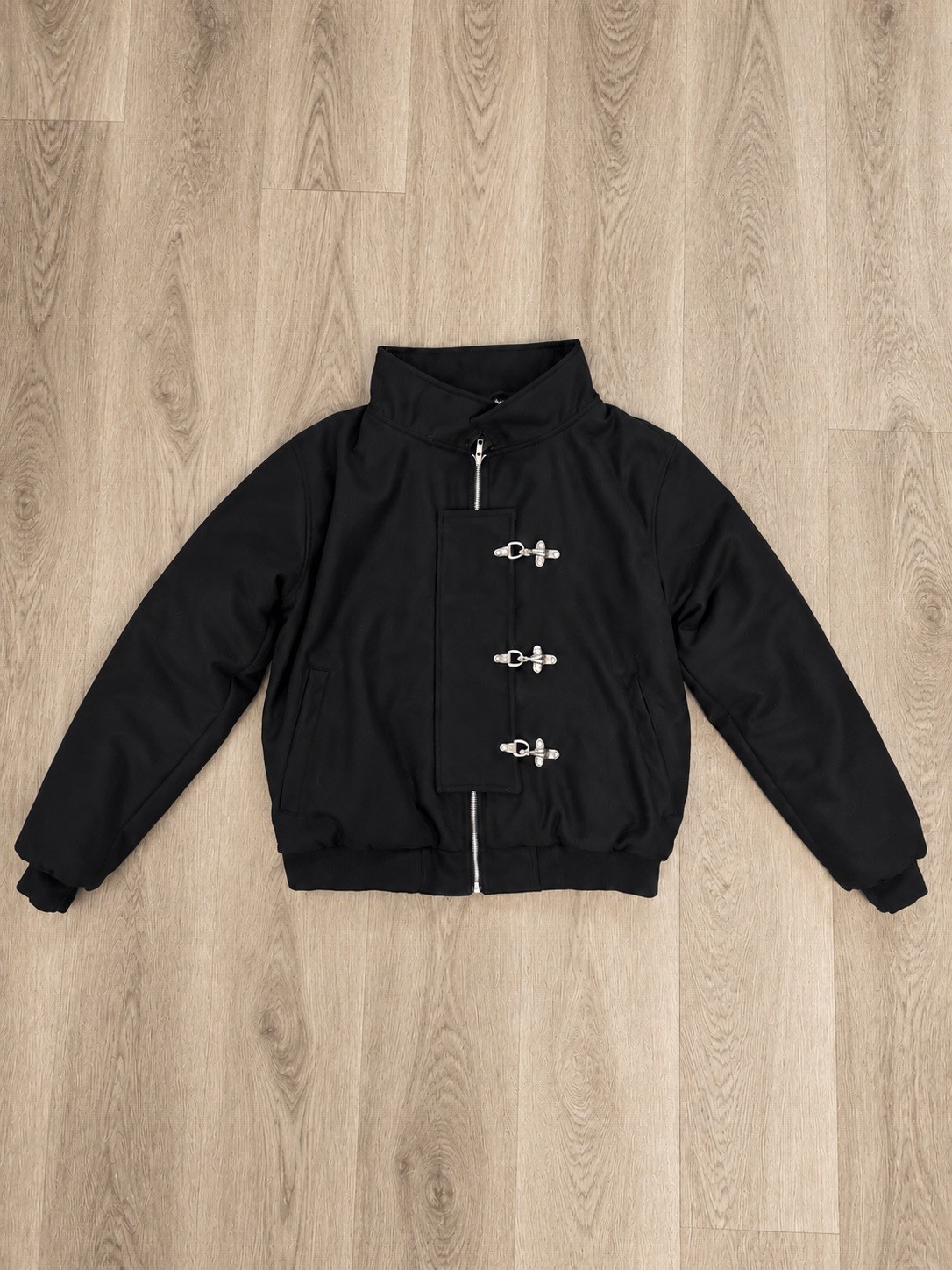 Vintage Wool Bomber Jacket Men’s Fireman Clasp Aviator Military Winter Coat Vintage Wool Bomber Jacket Men’s Fireman Clasp Aviator Military Winter Coat