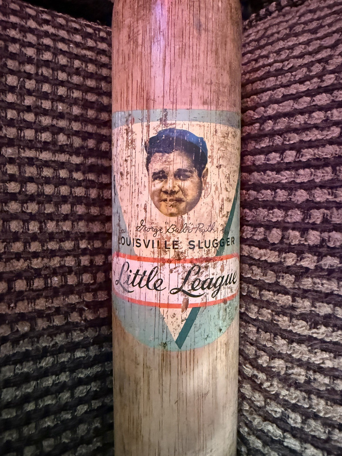 Vintage Babe Ruth Louisville Slugger Bat J2 30in Hillerich Bradsby 1940s Decal