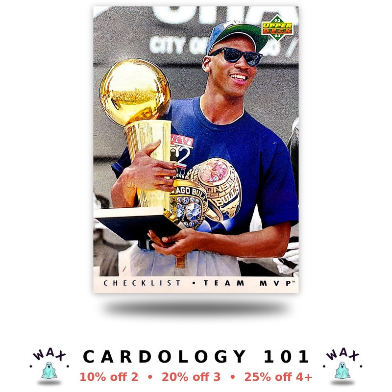 Michael Jordan 1992-93 Upper Deck Team MVP Checklist #TM1 CHI
