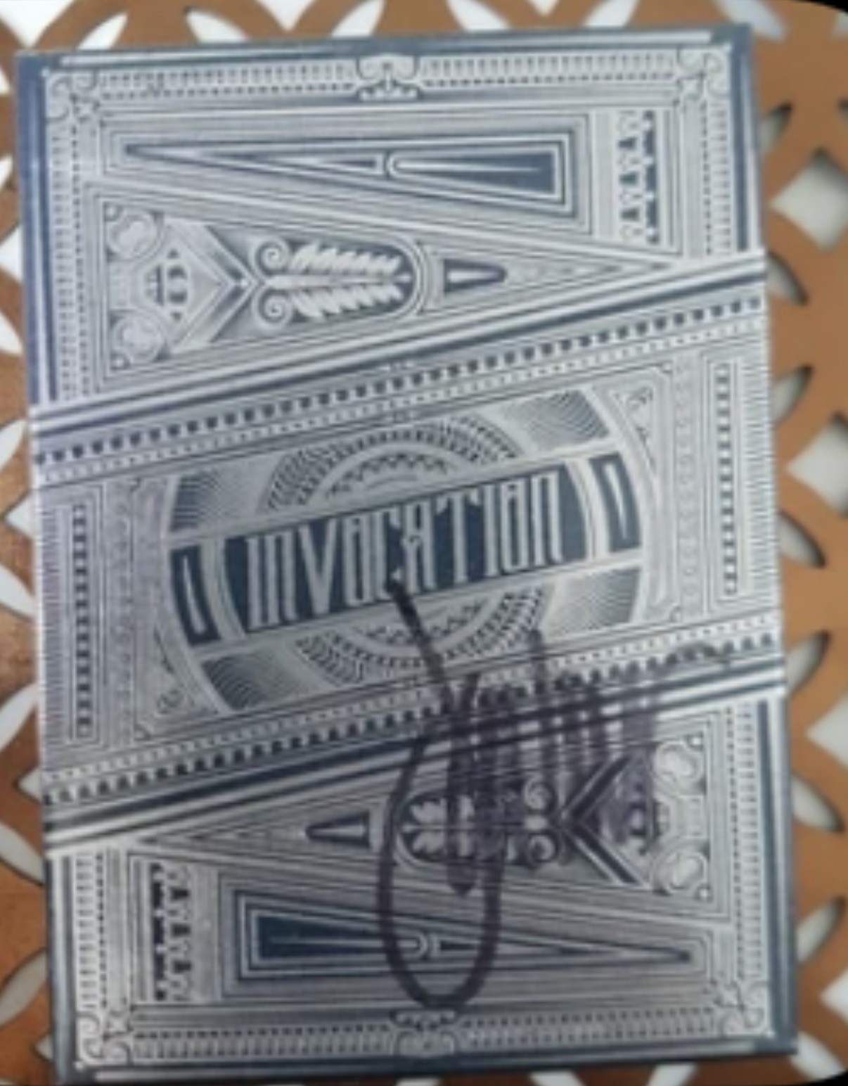 Invocation Navy Signed Playing Cards by King’s Wild Project Special Edition Invocation Navy Signed Playing Cards by King’s Wild Project Special Edition