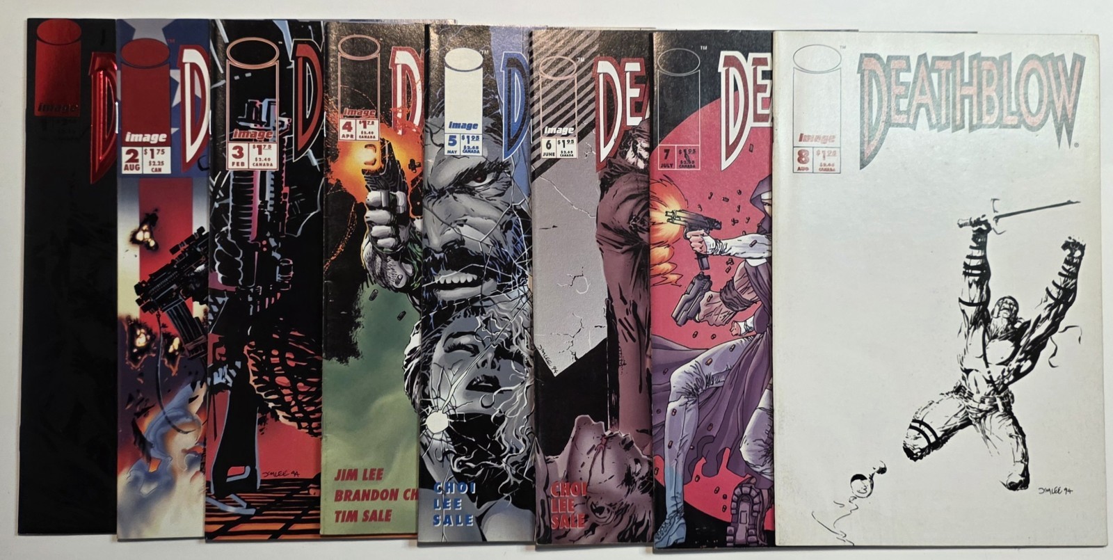 Image Comics Lot Of 8 Deathblow Comic Books, Issue #1-8 Image Comics Lot Of 8 Deathblow Comic Books, Issue #1-8