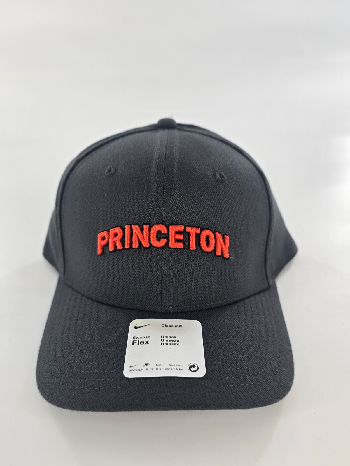 Nike Princeton Tigers Hat Unisex OSFM Gray Classic99 Stretch Dri-Fit Swoosh Flex Nike Princeton Tigers Hat Unisex OSFM Gray Classic99 Stretch Dri-Fit Swoosh Flex