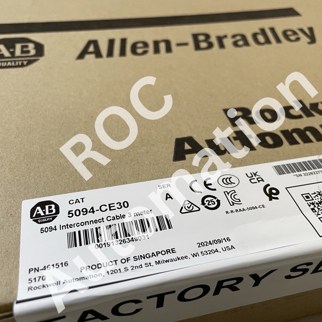 Sealed Pre-owned Allen Bradley 5094-CE30 /A Interconnect Cable 3 meter
