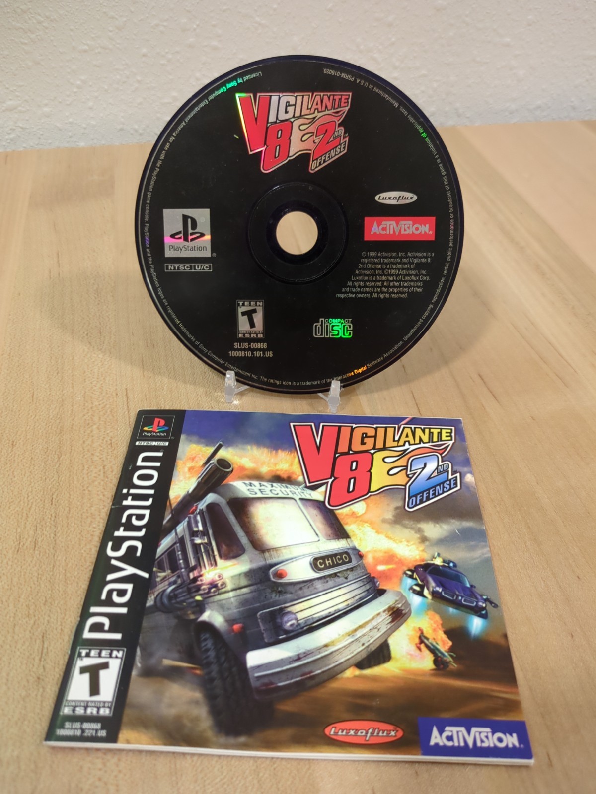 Vigilante 8 2nd Offense PS1 Sony PlayStation 1 NO Case/ TESTED Vigilante 8 2nd Offense PS1 Sony PlayStation 1 NO Case/ TESTED