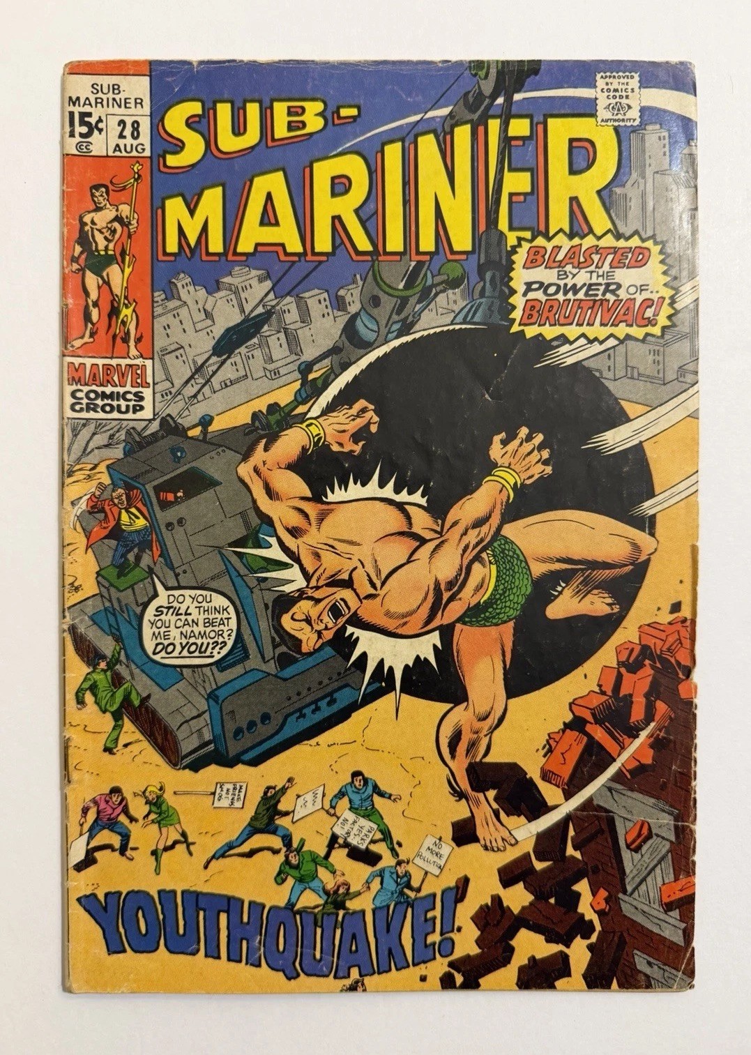Sub-Mariner #28 August 1970 Vintage Marvel Comic