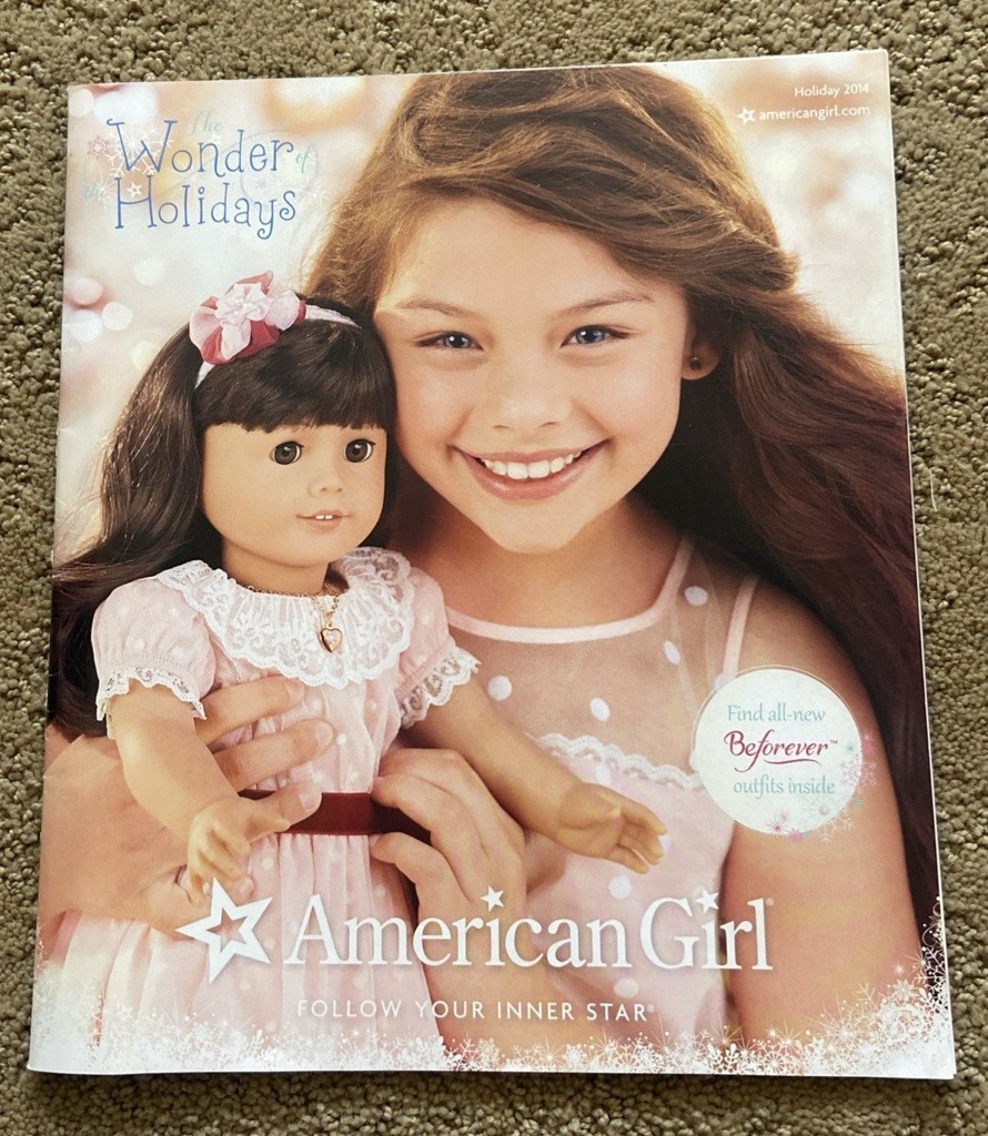 American Girl 2014 Holiday Catalog Magazine BeForever Samantha,Isabelle,Caroline