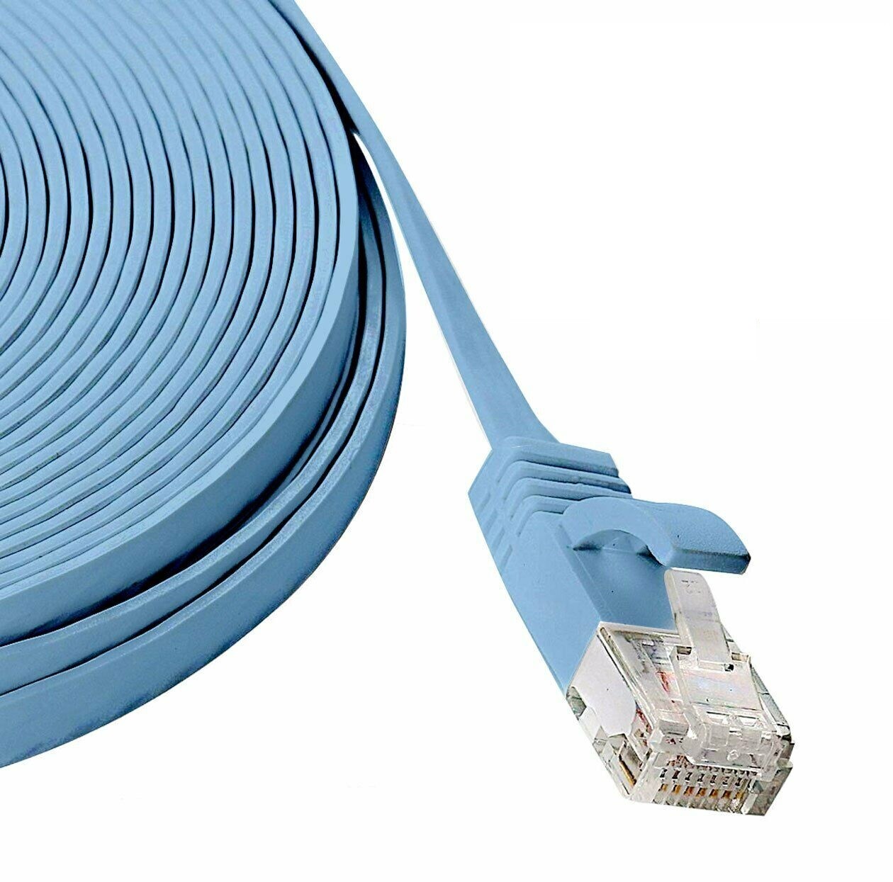 RJ45 CAT6 6FT 10FT 30FT 50FT 100FT 200FT Ethernet Network Cable Cord Flat LOT US RJ45 CAT6 6FT 10FT 30FT 50FT 100FT 200FT Ethernet Network Cable Cord Flat LOT US