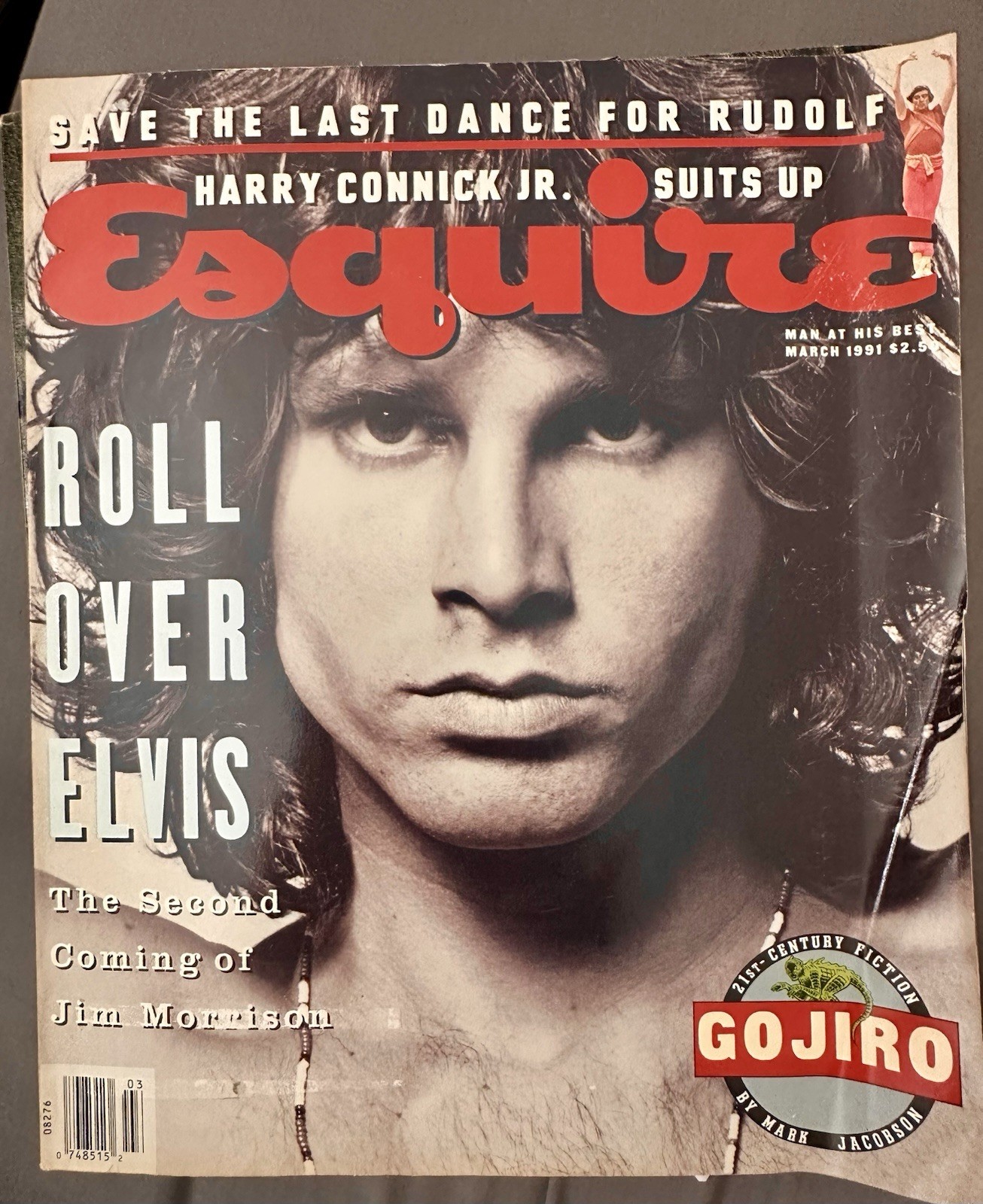 Jim Morrison • March 1991 ESQUIRE MAGAZINE vintage • Harry Connick Jr