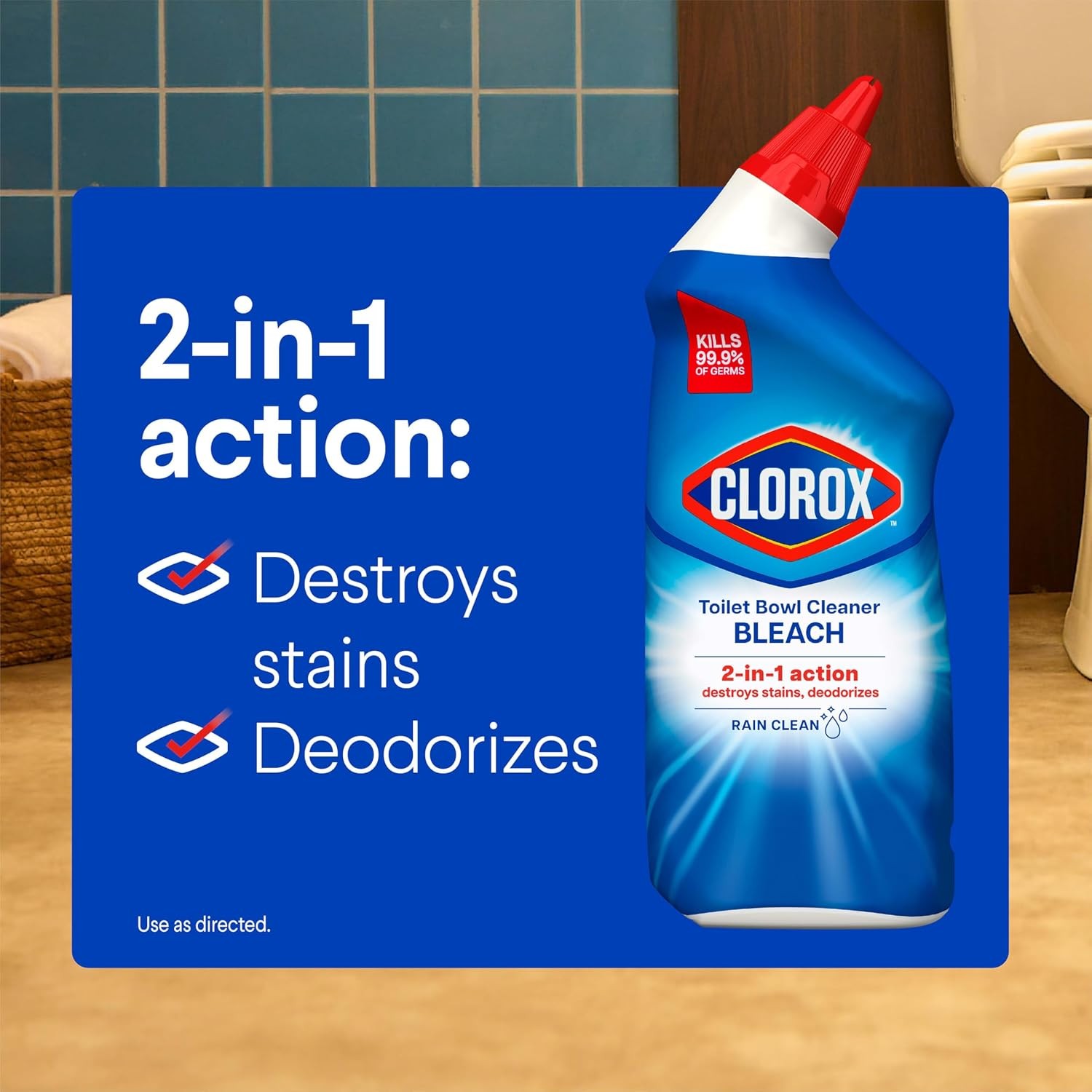 Clorox Toilet Bowl Cleaner with Bleach 24 fl oz 2 Pack Bleach Toilet Bowl