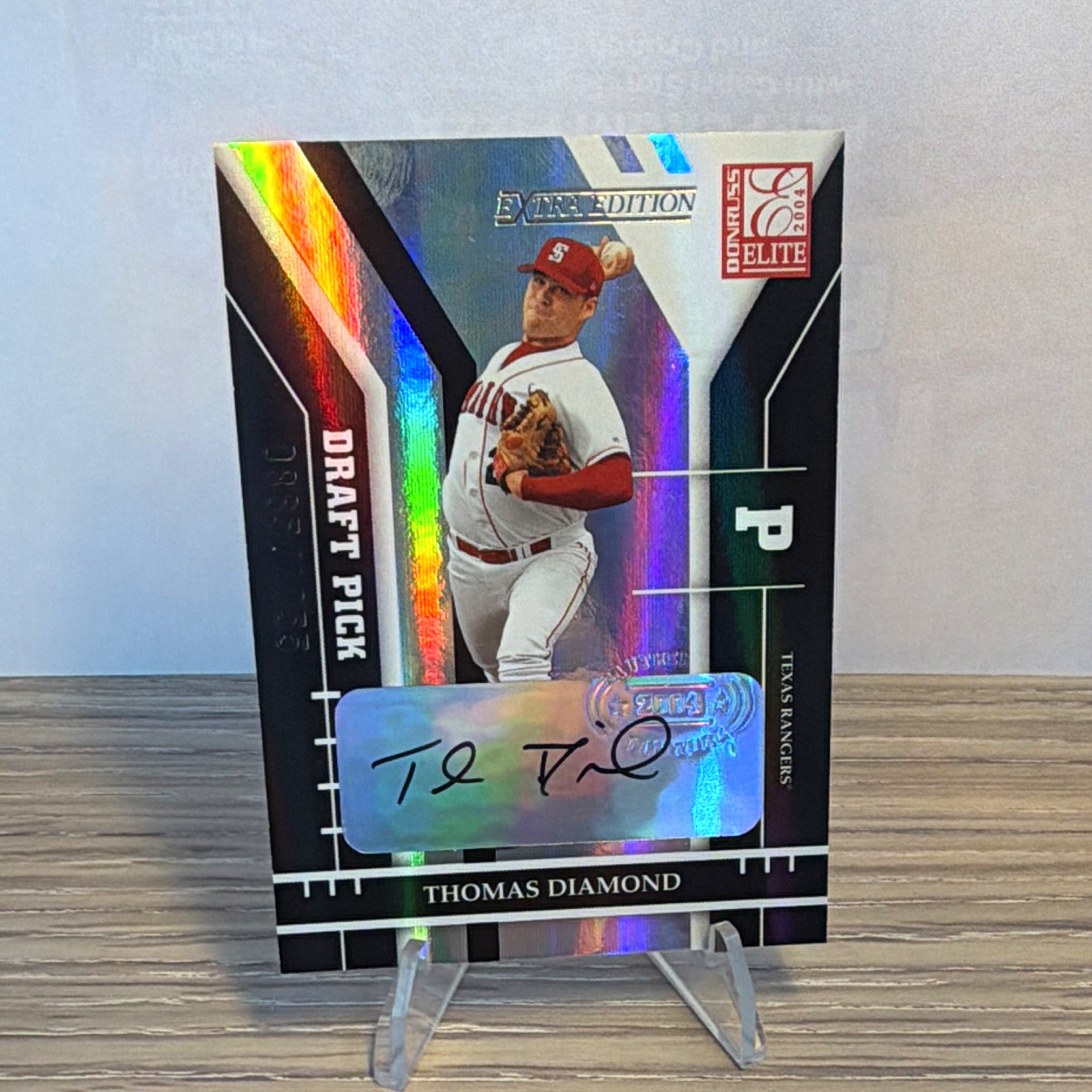 Donruss 2004 Elite Extra Edition Thomas Diamond Auto Aspirations #290 /1055 Donruss 2004 Elite Extra Edition Thomas Diamond Auto Aspirations #290 /1055
