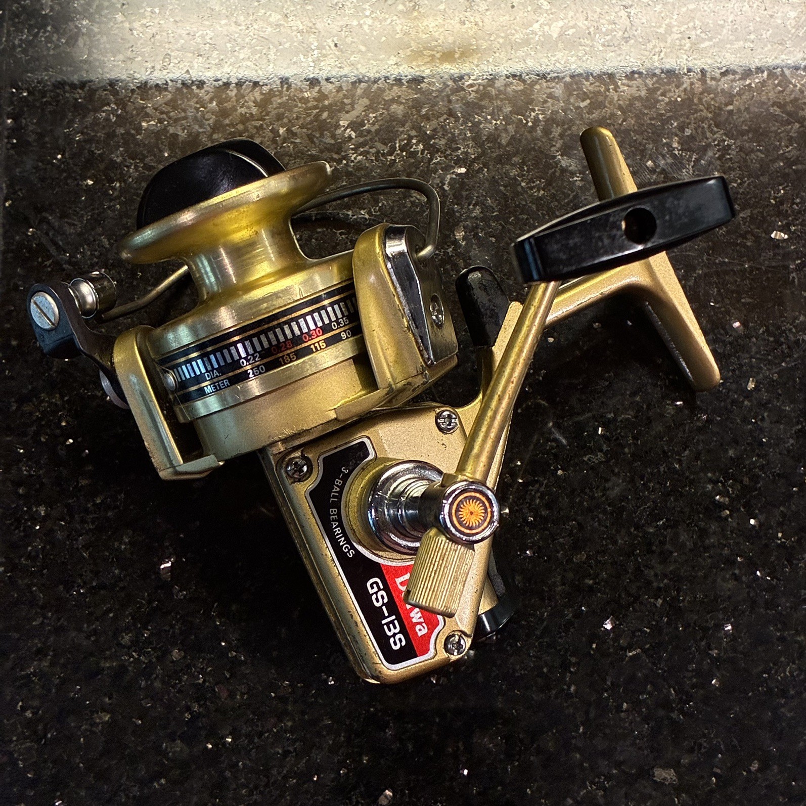 Vintage Daiwa GS-13S Gold Series Spinning Fishing Reel Made In Japan Vintage Daiwa GS-13S Gold Series Spinning Fishing Reel Made In Japan