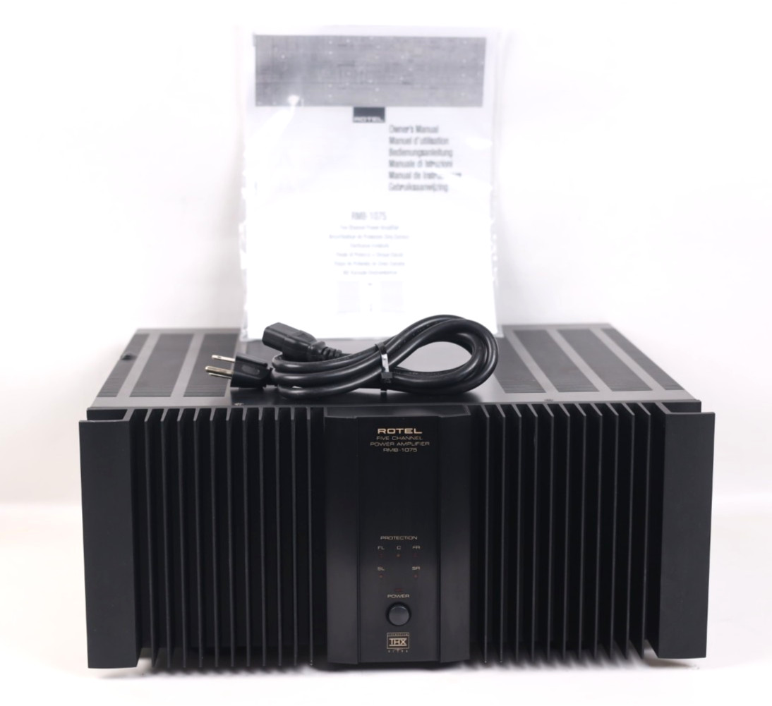 Rotel RMB-1075 5-Channel Power Amplifier (Black) 120WPC @ 8Ohms Amp u635